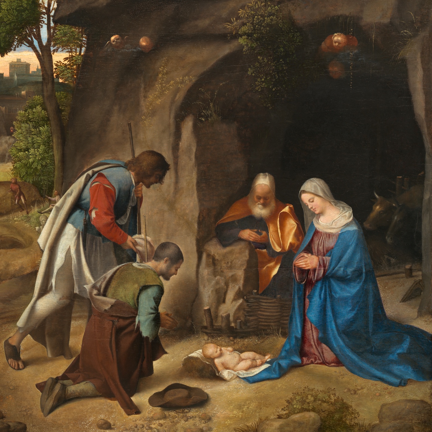 Illustration af jesusbarnet malet af Giorgione fra 1500-tallet